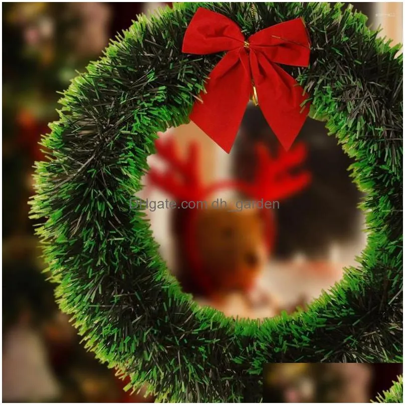 decorative flowers 2/1pcs christmas wreath door wall hanging ornaments for diy xmas tree garlands vines pendants year party