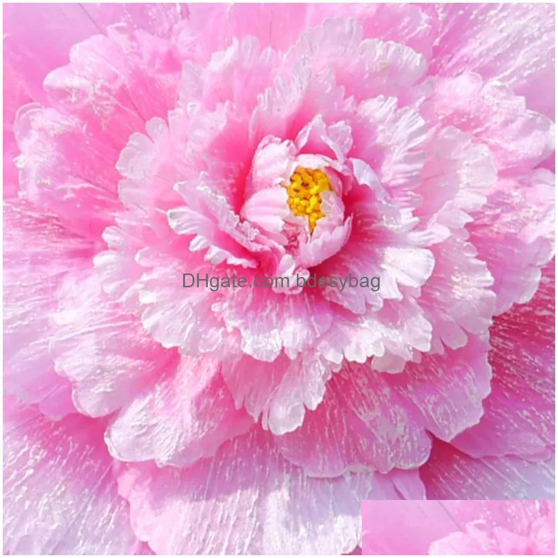 decorative flowers dance props peony umbrella stage performance large evening handflower games opening ceremony