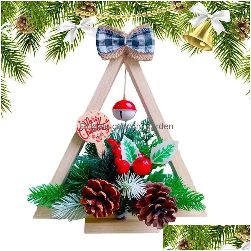 christmas decorations desk led tree lighted wooden centerpieces ornaments pine material decoration supplies for bedroom coffee shops
