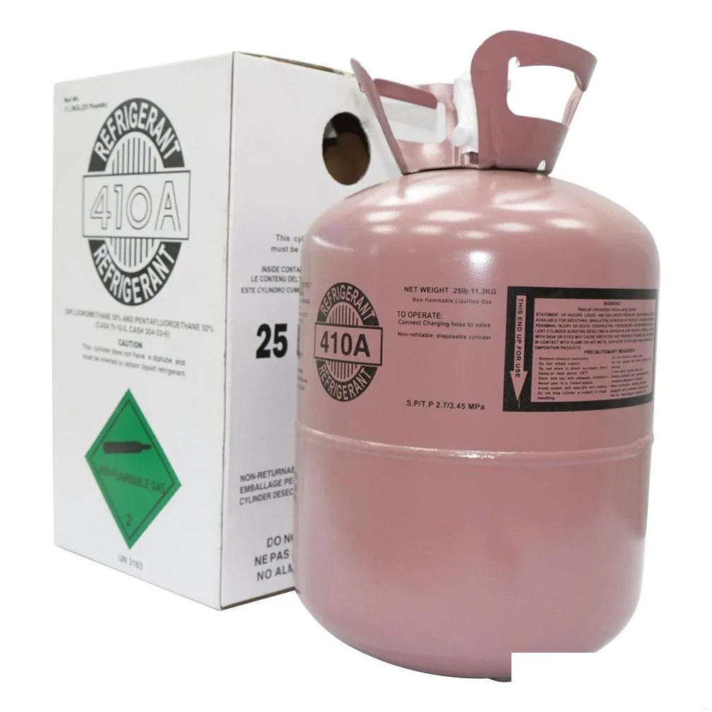Refrigerators & Freezers Freon R410A 25Lb Tank Refrigerant New Factory Sealed For Air Conditioners Us Stock Fasting Drop Delivery Home Dhz0O