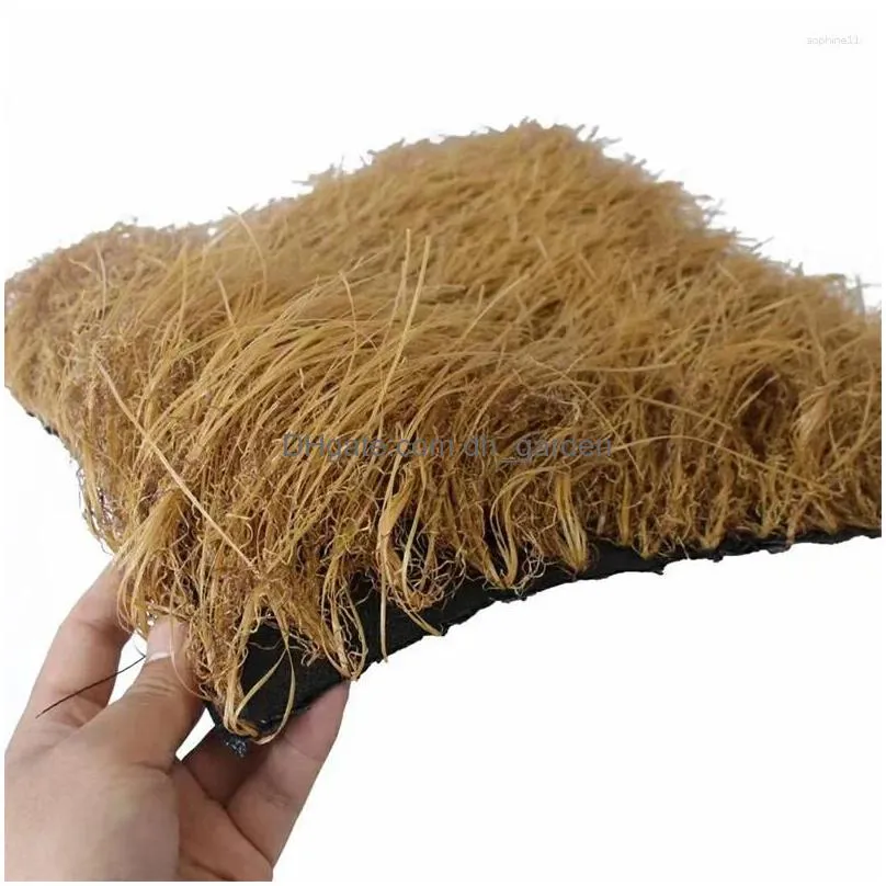 decorative flowers fake thatch lawn simulated straw carpet type extended grass wire synthetic roof artificial mexican roll