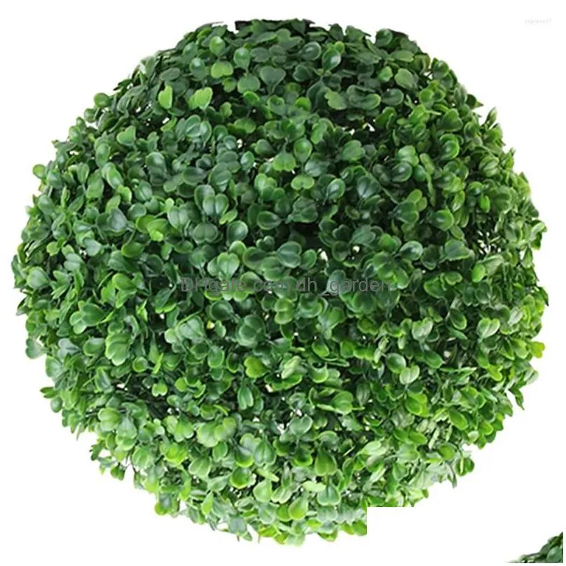 decorative flowers fake ball pendant mall decoration green grass balls party supplies simulated topiary simulation leaf greenery