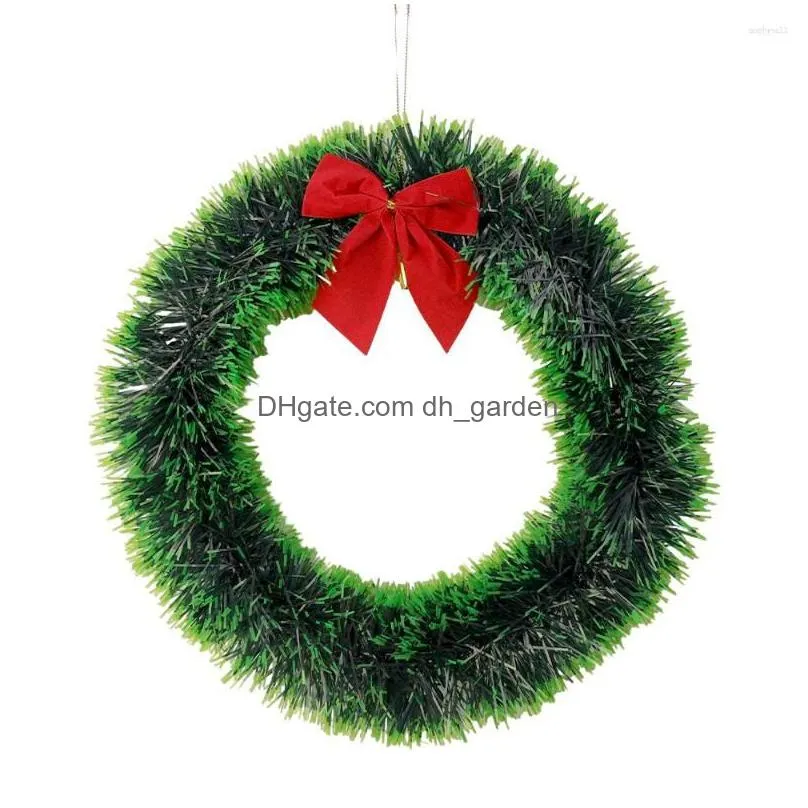 decorative flowers 2/1pcs christmas wreath door wall hanging ornaments for diy xmas tree garlands vines pendants year party