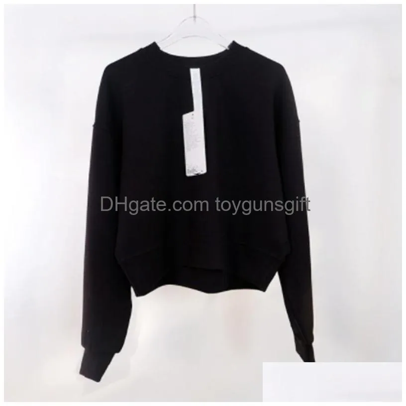 Womens Yoga Autumn And Winter Clothes Oversized Fitness Long-Sleeved Casual Running Loose Sweater Plover Top Drop Delivery Dhm62