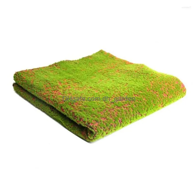 decorative flowers simulation artificial 1x1m foldable moss grass turf mat home lawn fake design garden landscape decor