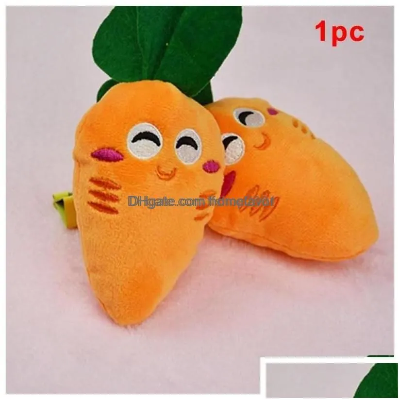 Dog Toys & Chews Dog Toys Chews Carrot Plush Chew Squeaker Toy Vegetables Shape Pet Puppy Drop Delivery Home Garden Supplies Home Gard Dhcuf