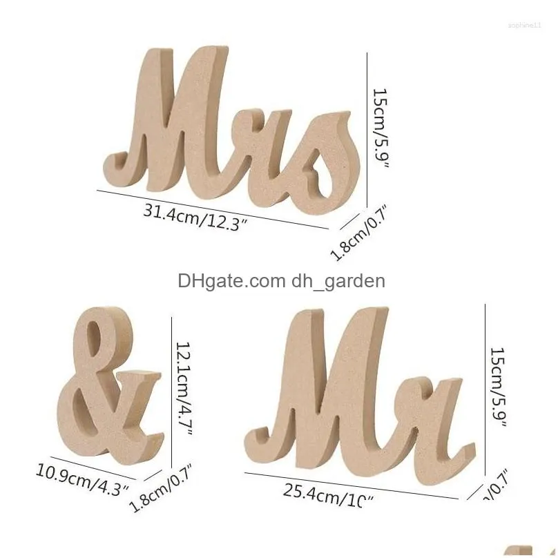 party decoration mr and mrs sign just married banner wedding table wooden letters po props decorations for anniversary gold