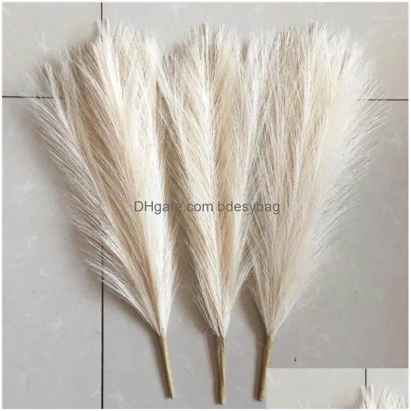 decorative flowers 7 forks pampas secas grass artificial reed decor fake flower wedding home bedroom living room desktop decorations