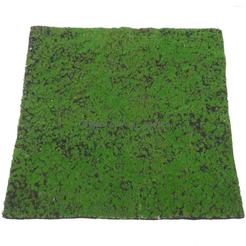 decorative flowers artificial lawn moss landscaping micro landscape decoration black coffee prop plastic fake