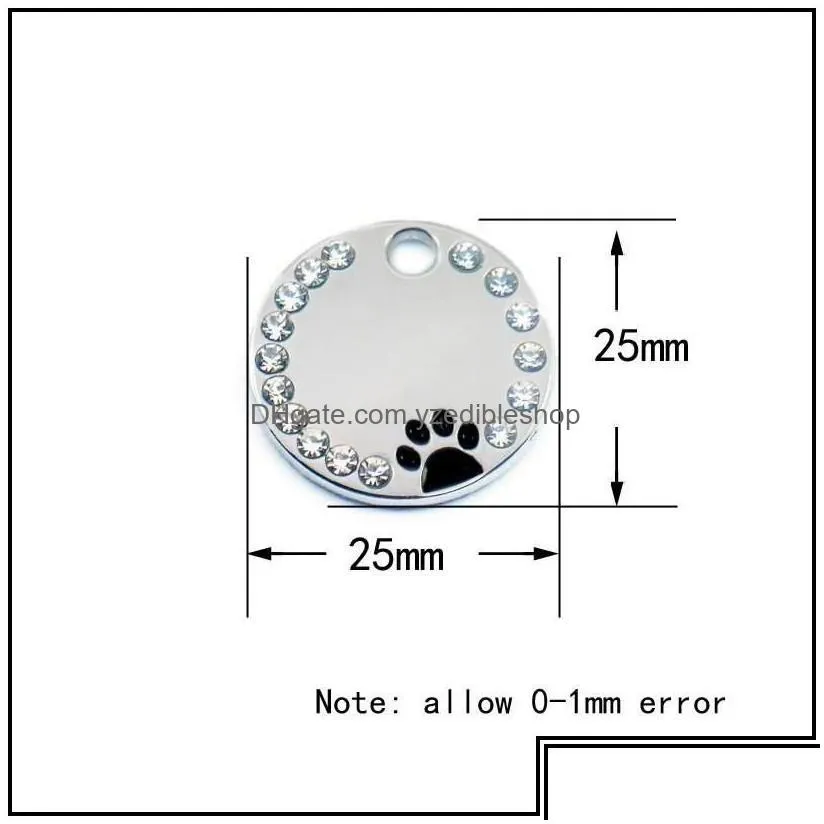 Dog Tag,Id Card Dog Tag Id Card Antilost Puppy Personalized Dogs Cats Name Tags Collars Necklaces Engraved Pet Nameplate Accessories D Dhgor