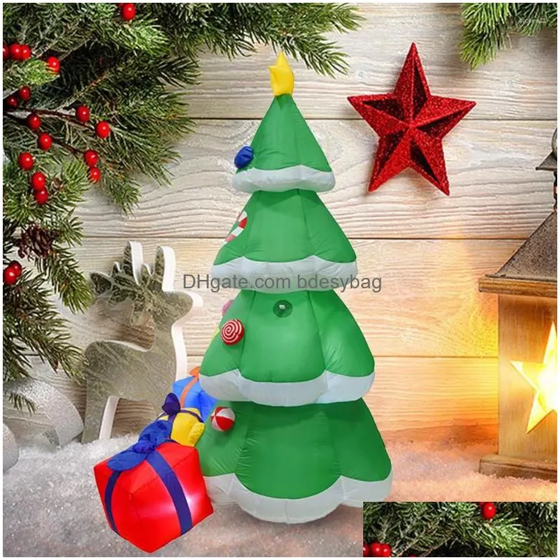 party decoration led inflatable christmas santa claus ornament outdoor decorations for home navidad 2023 year decor uk/us/eu