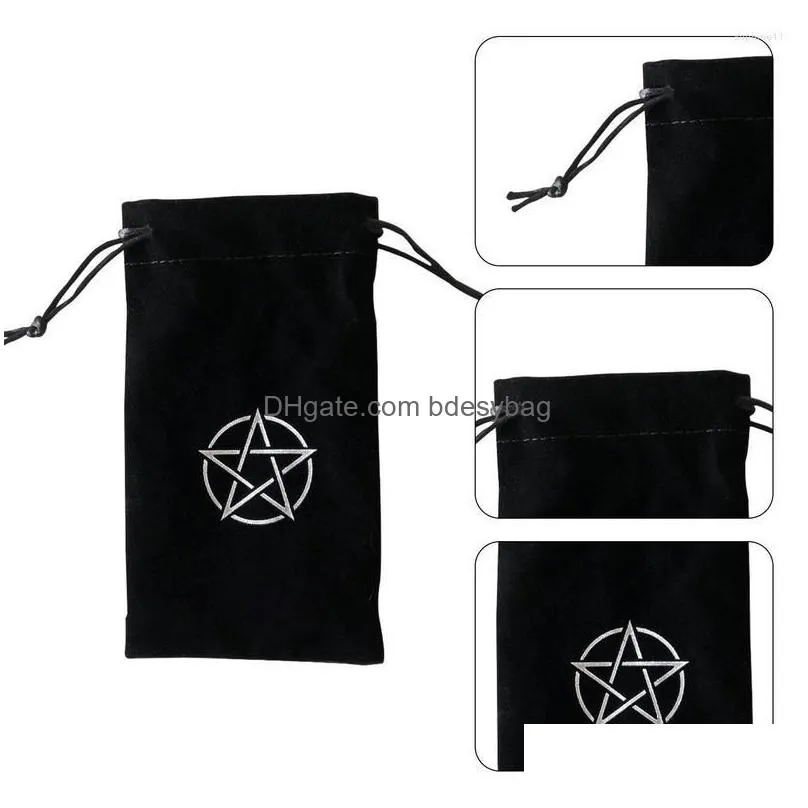 Storage Bags Storage Bags Tarot Bag Dstring Pouch For Deck And More Support Drop Drop Delivery Home Garden Housekeeping Organization H Dh6Zm