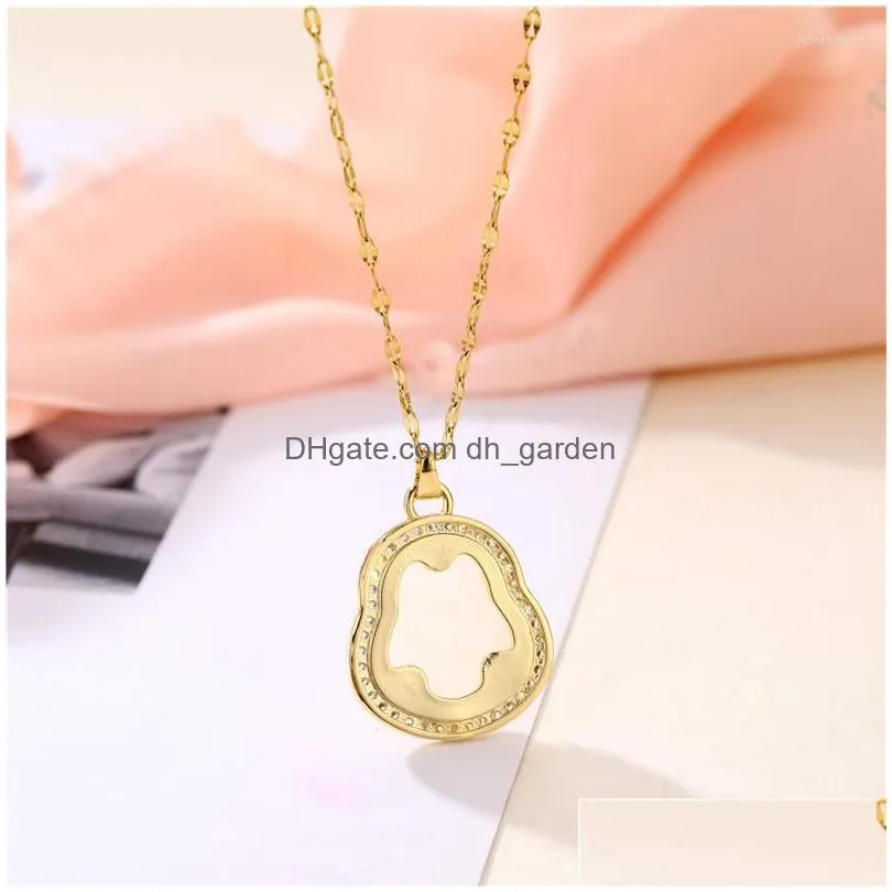 Pendant Necklaces Pendant Necklaces Anniyo Green Blue Pink White Buddha Women Amet Chinese Style Maitreya Jewelry Model Drop Dhgarden Dhkxt