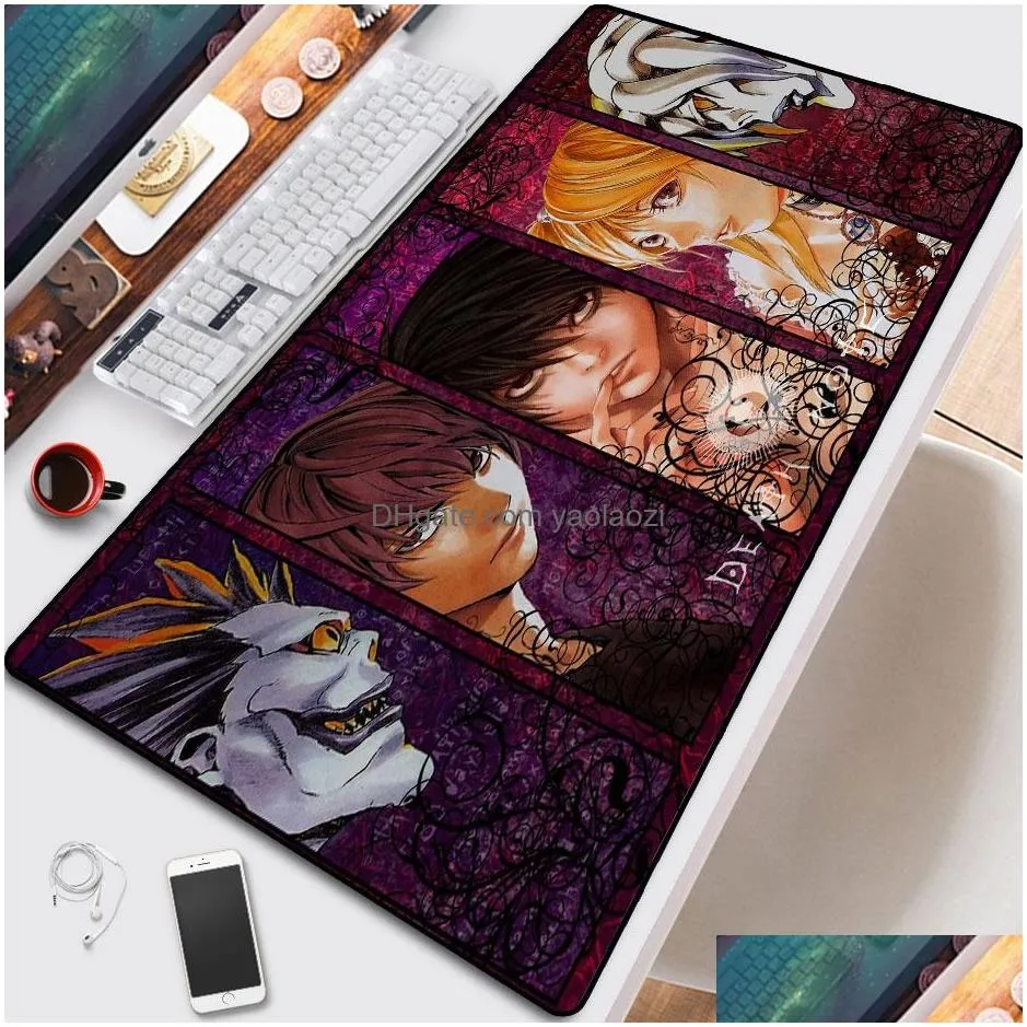 anime death note gaming mouse pad carpet computer mousepad mouse pad xxl large mouse pad desk keyboard1109340