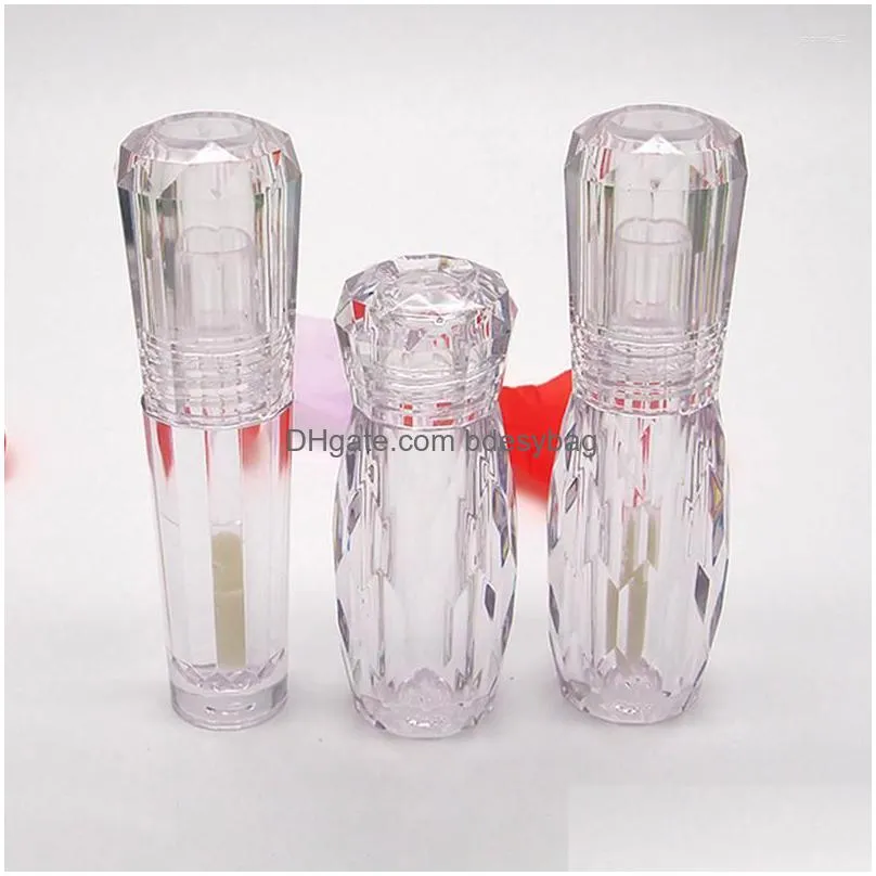 Storage Bottles & Jars Storage Bottles 20Pcs/Lot L Clear Lop Gloss Tubes Empty Packaging Diy Diamond Lip Bottle Cosmetic Lipgloss Cont Dhuwy