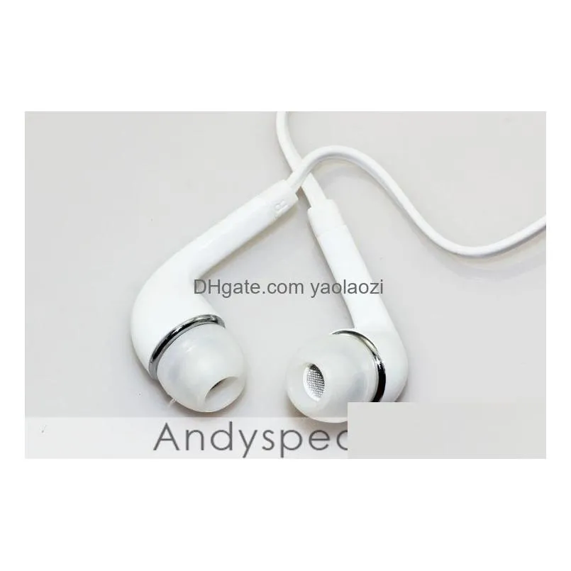 headphones in-ear earphone with mic and remote stereo 3.5mm headset for galaxy s7 s6 s5 s4 200pcs/up