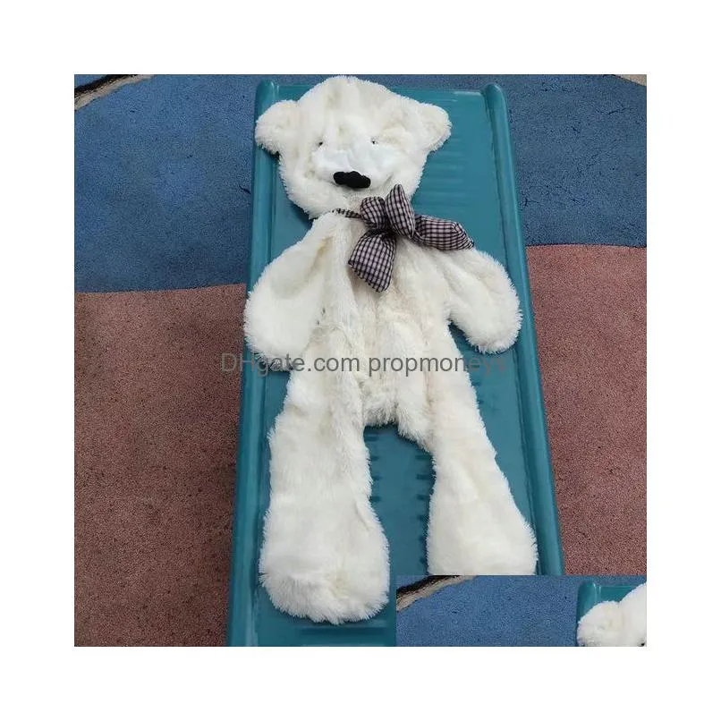 Stuffed & Plush Animals New Arrive 60-200Cm Nt Unstuffed Empty Plush Teddy Bear Skin Toy For Kids Friend Gift 7 Colors Drop Delivery T Dhyen