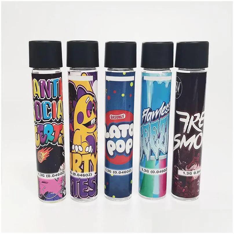 wholesale glass pre roll joint tube bottle wonderbrett pre-roll tubes children proof top 1g preroll packaging