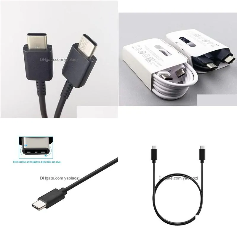 original oem quality 1m 3ft usb c typec to type c cables fast charging  cable for samsung galaxy s22 s21 s20 s10 s9 s8 s7