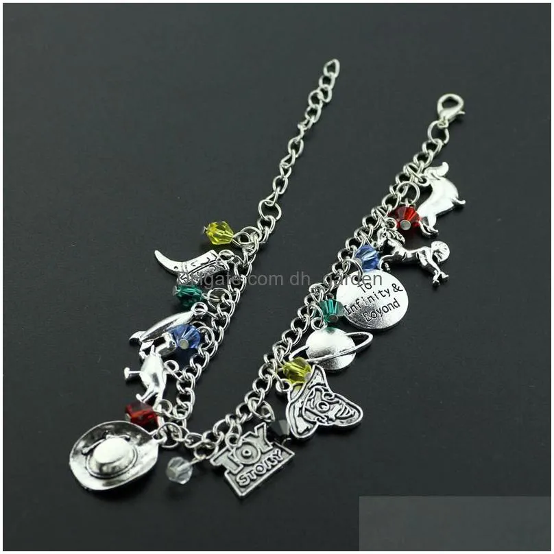 Charm Bracelets Westworld Logo Crystal Beads To Infinity Boyond Alloy Pendent Charm Bracelets Hbo Tv Series Gift For Woman F Dhgarden Dhyei