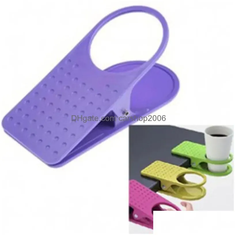 ups table glass water cups clip drinklip cup holder glass holder mug office tumblerful glass clamp 7.14