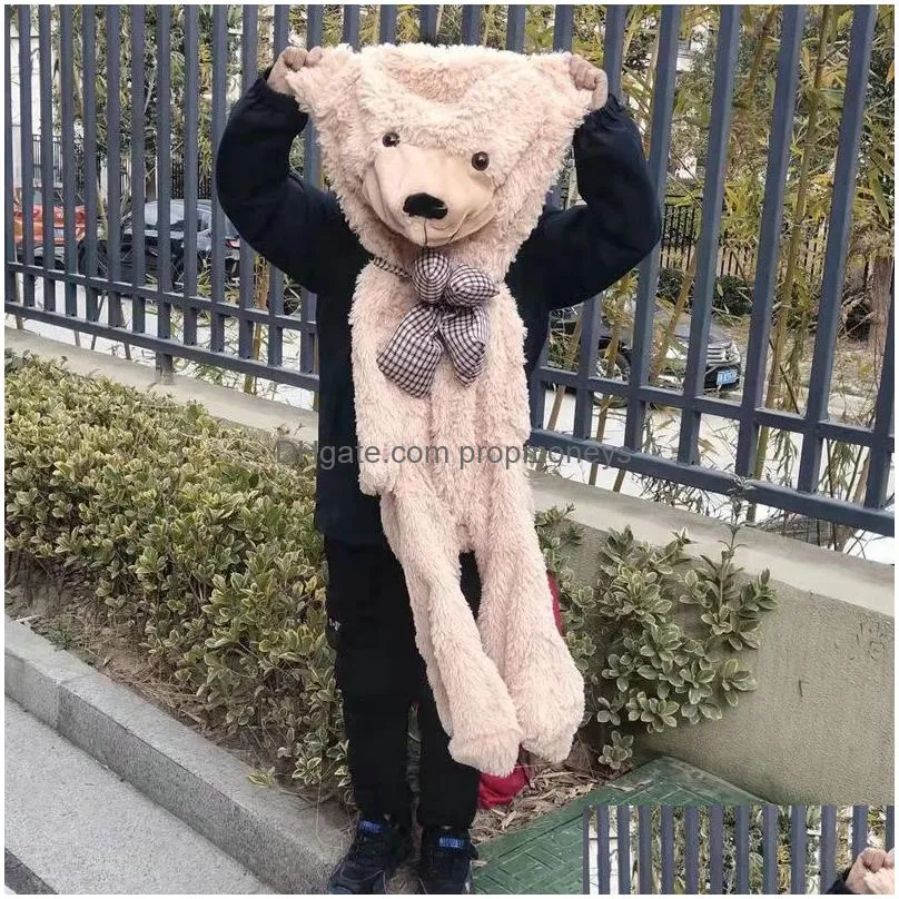 Stuffed & Plush Animals New Arrive 60-200Cm Nt Unstuffed Empty Plush Teddy Bear Skin Toy For Kids Friend Gift 7 Colors Drop Delivery T Dhyen