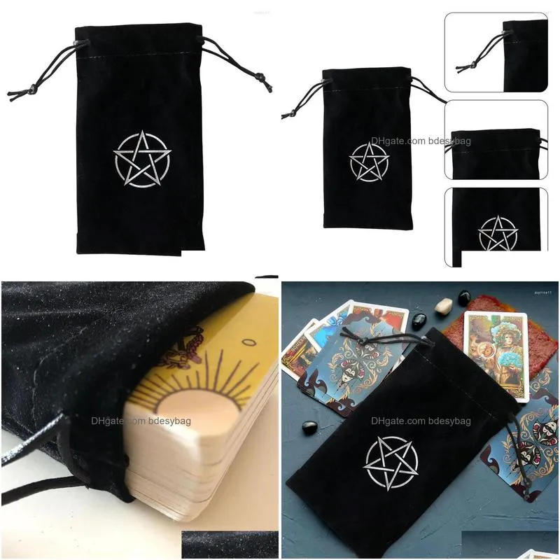 Storage Bags Storage Bags Tarot Bag Dstring Pouch For Deck And More Support Drop Drop Delivery Home Garden Housekeeping Organization H Dh6Zm