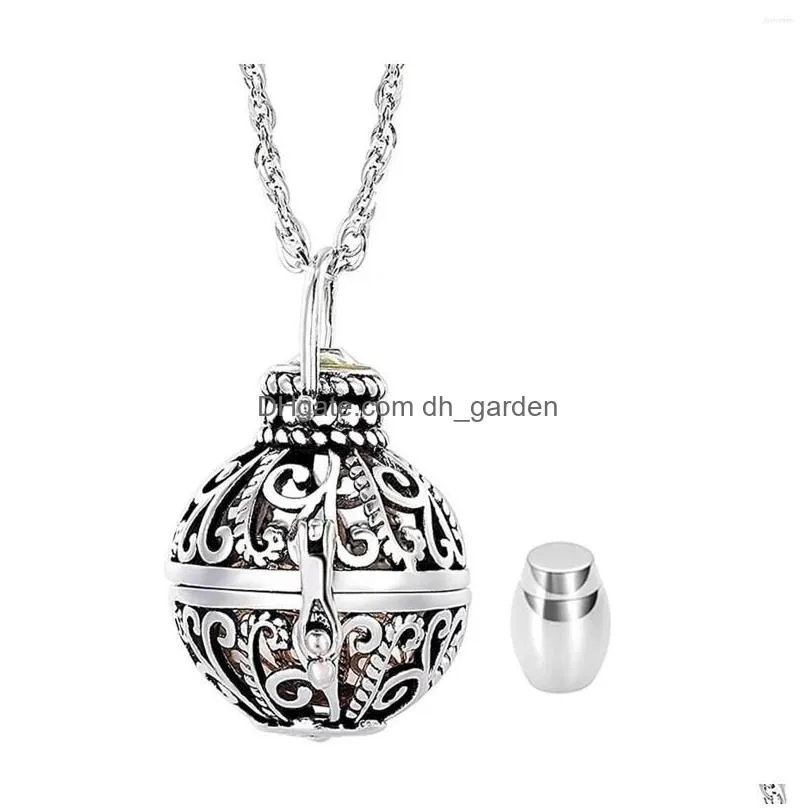 Pendant Necklaces Pendant Necklaces Handmade Hollow Urn Necklace Keepsake Jewelry For Men Drop Delivery Jewelry Necklaces Pen Dhgarden Dhv3N