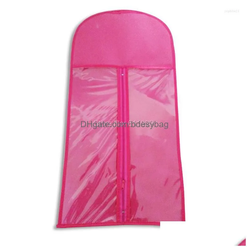 Storage Bags Storage Bags Wholesales Stock Women Hair Extension Packing Bag/Non-Woven Fabric Bag/Custom Bag 5 Pcs A Lot Drop Delivery Dhepr