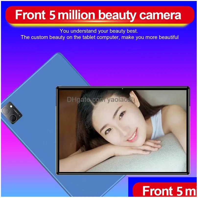 2023 10.1 inch android 12.0 hd global tablet 12gb ram 512gb rom tablet pc dual sim card or wifi mi pad tablet