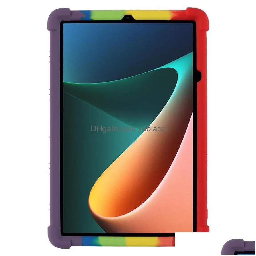 tablet cases soft silicon cover xiaomi mipad 55 pro 11 inch tablets protective covers for mi pad 5 pro funda kick stand