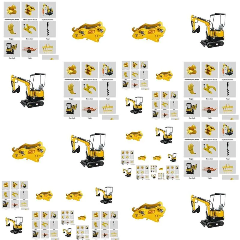 wholesale large machinery equipment mini excavator excavator accessories