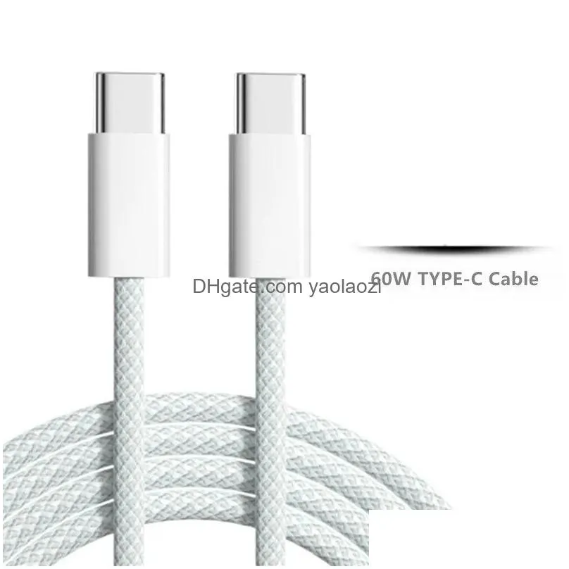  est 60w pd usb c to usb c data cable for samsung xiaomi phone 15 type c fast charging cable