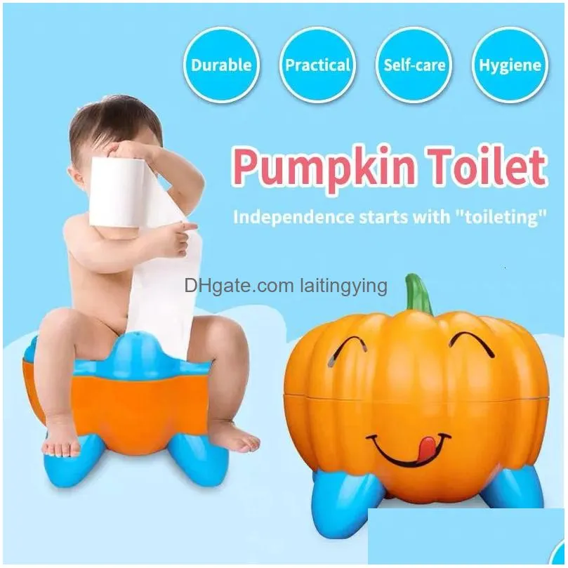 seat covers portable toilet pumpkin shape baby potty toilet cartoon toilet trainer for baby potty urinal children toilet training seat