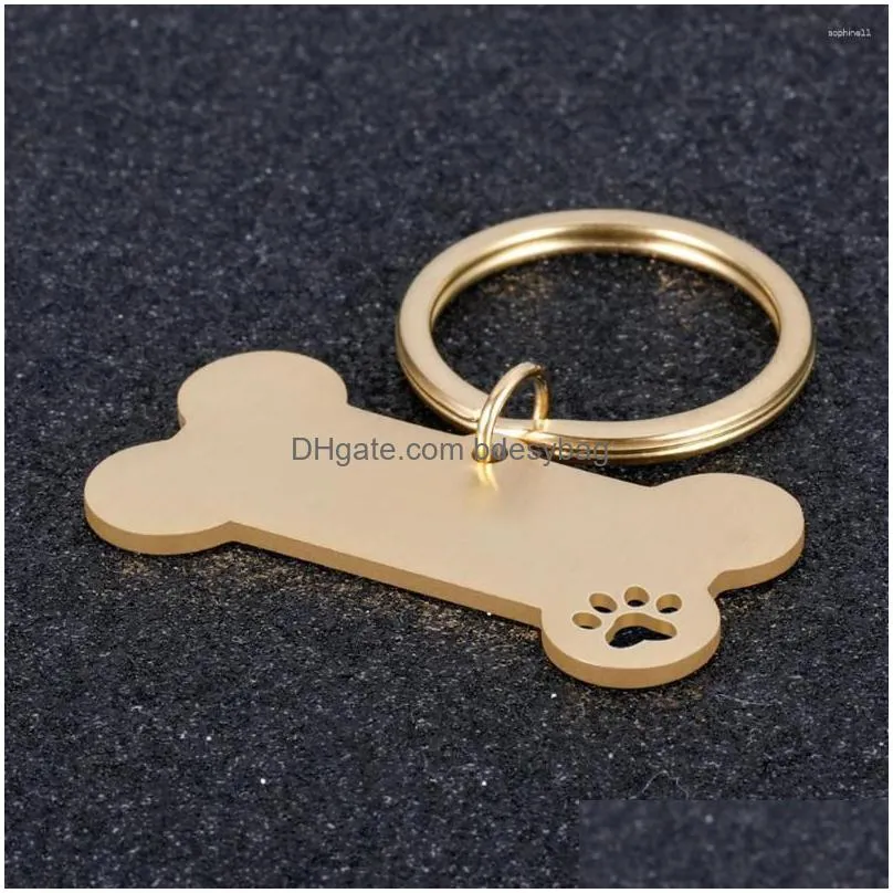 Dog Tag,Id Card Dog Tag 10Pcs Pet Id Tags Bone Shape Name Plate Customized Address Dogs With Owner Phone Number Pets Supplies Wholesal Dh8Ip