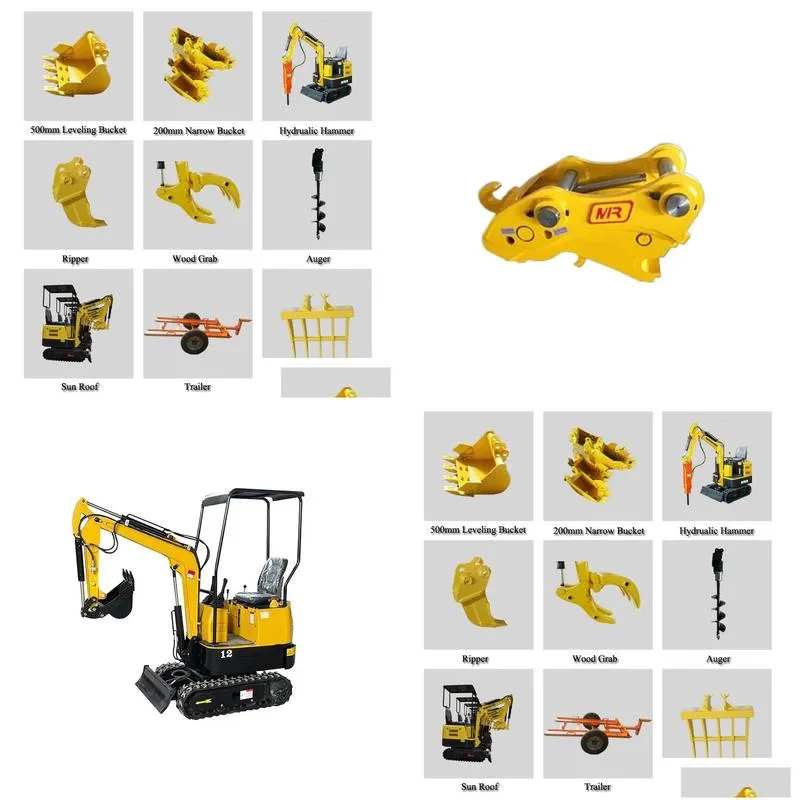 wholesale large machinery equipment mini excavator excavator accessories