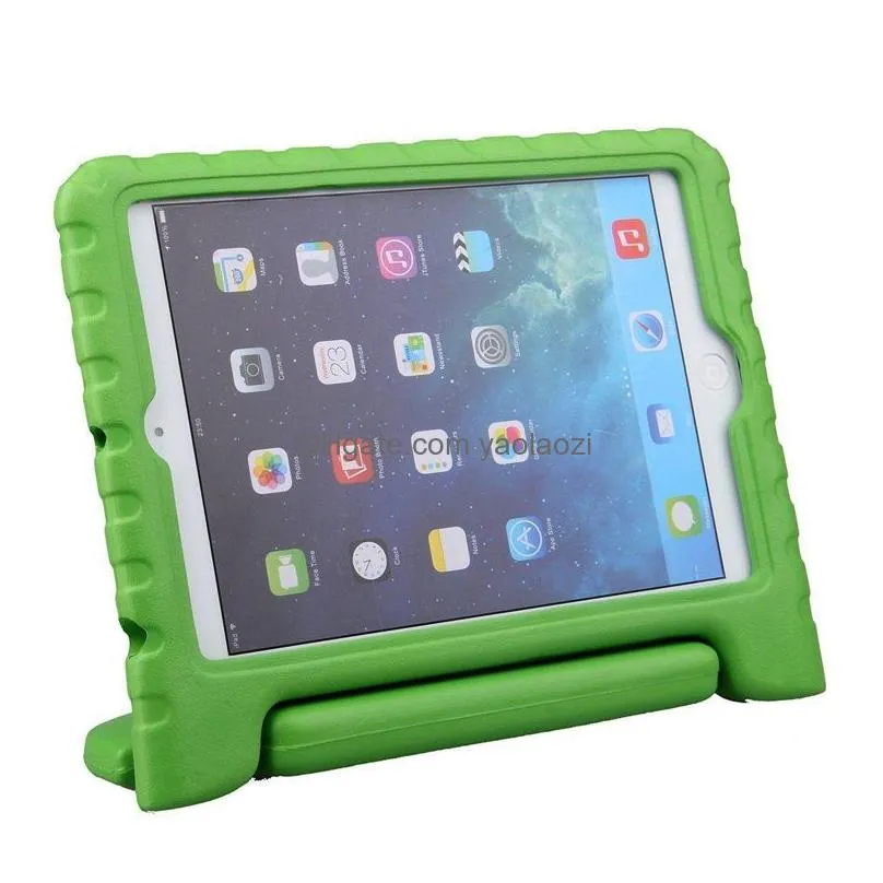 kids handle stand eva soft shockproof tablet pc cases silicone case for ipad mini 2 3 4 ipad air pro129 pro11 hd8 s5199391
