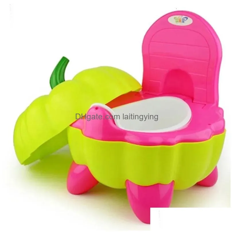 seat covers portable toilet pumpkin shape baby potty toilet cartoon toilet trainer for baby potty urinal children toilet training seat