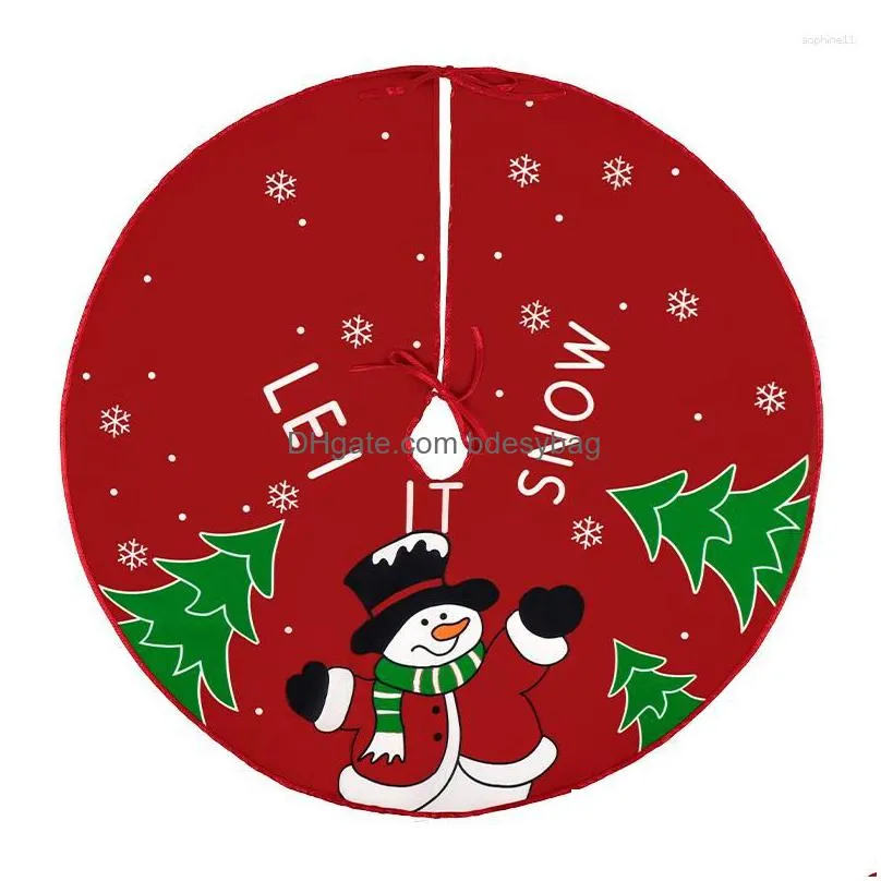 Christmas Decorations Christmas Decorations Tree Skirt Cartoon Elk Santa Claus Snowman Xmas Decorative Merry Christma Decor Natal Navi Dhaiq