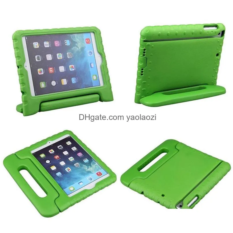 kids handle stand eva soft shockproof tablet pc cases silicone case for ipad mini 2 3 4 ipad air pro129 pro11 hd8 s5199391