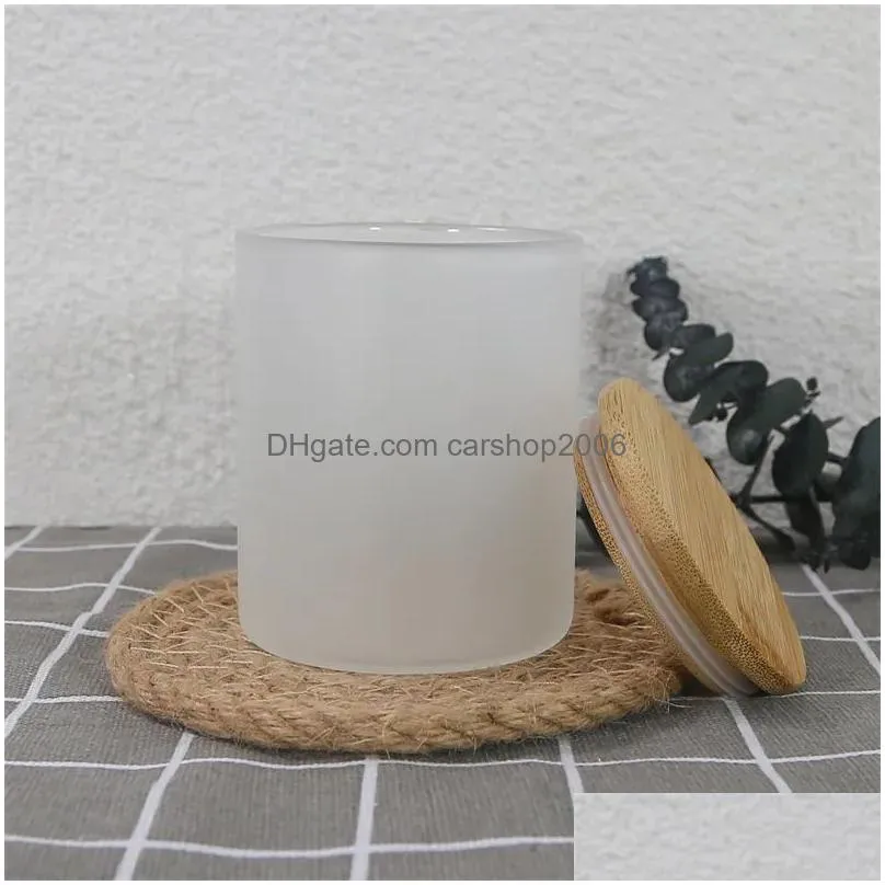 ups fast delivery 6oz sublimation blanks glass candle jar with bamboo lids sublimation glass beer mugs for making candles candle tins candle containers