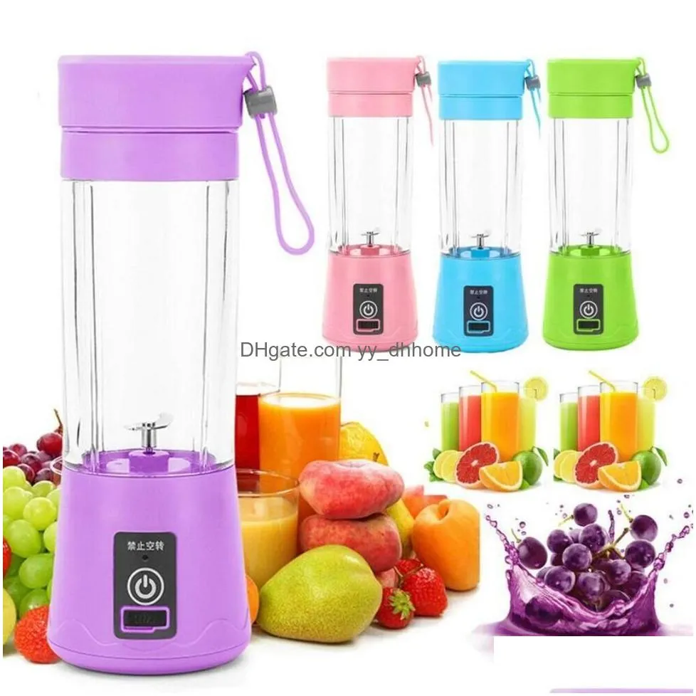 ups portable usb electric fruit juicer handheld vegetable juice maker blender rechargeable mini juice making cup with charging cable