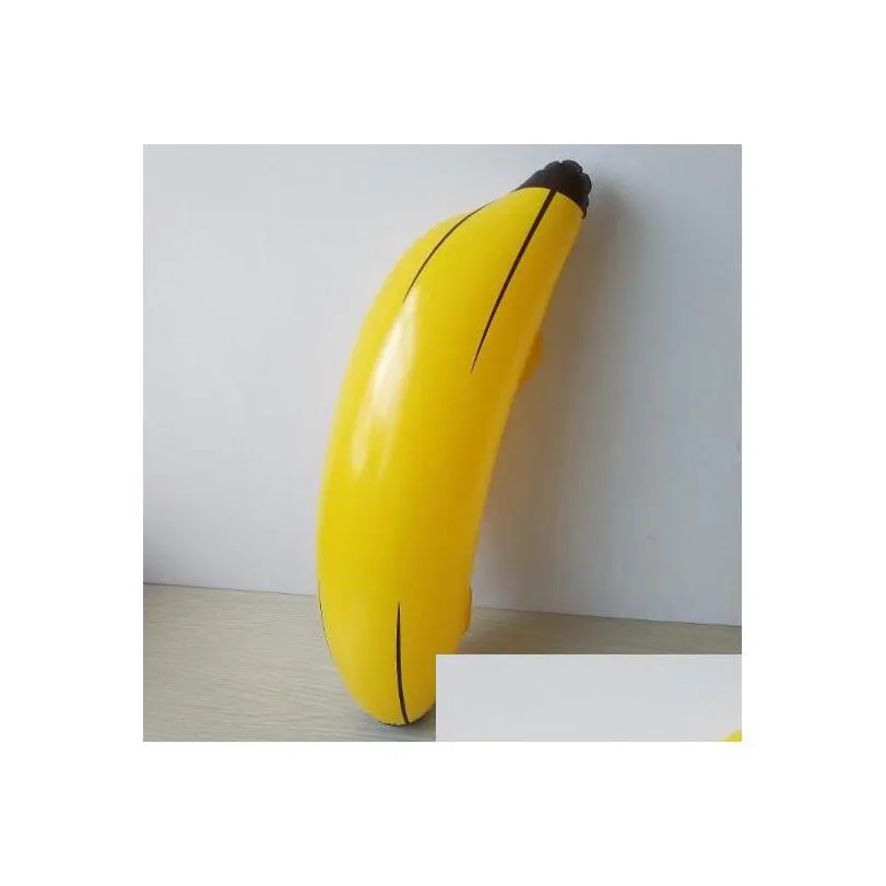 other home garden 100pcs creative inflatable big banana 68cm blow up pool water toy kids children fruit toys party decoration drop