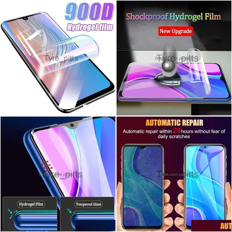 cell phone screen protectors for blackview a80 pro screen protector case full cover hydrogel film protective 9h 2.5d film blackview a60 not tempered film