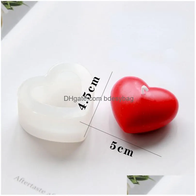 Craft Tools Craft Tools 6 Cavities Valentine Heart Sile Soap Mold Diy Love Making Chocolate Baking Candle Gifts Supplies Home Drop Del Dhlpi