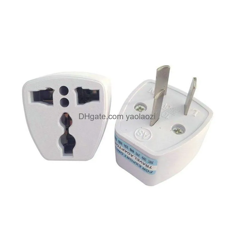 universal power adapter travel adaptor au us eu uk plug  adapter converter 3 pin ac power for australia zealand