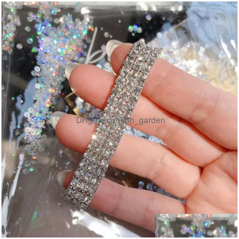 Chain Link Chain Flare Shiny 4 Styles High Grade Bracelet Noble Jewellery Bangle For Women Girl Unique Pseira Drop Delivery Dhgarden Dhs2F