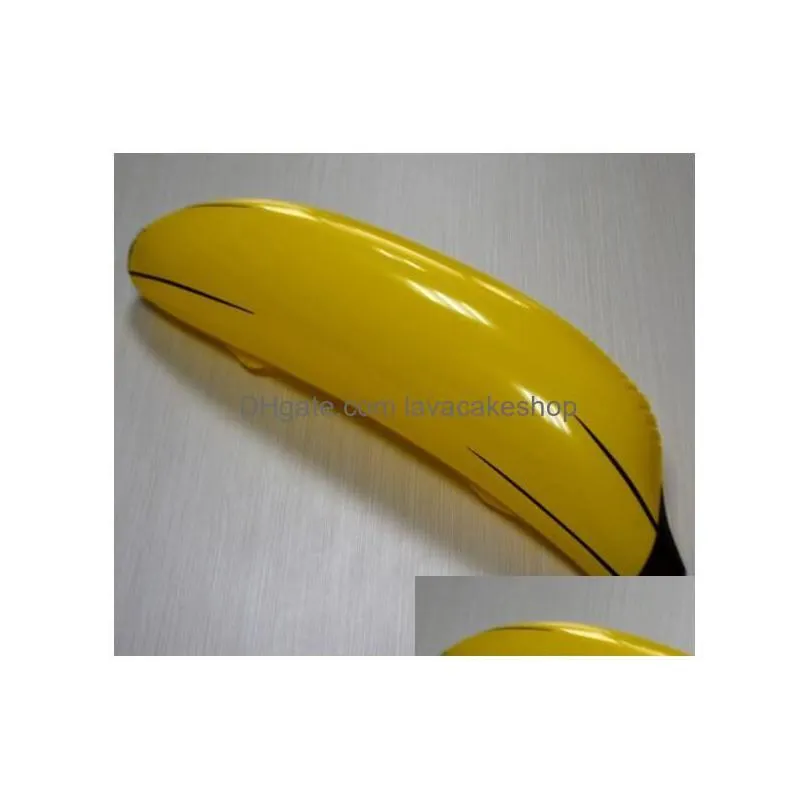 other home garden 100pcs creative inflatable big banana 68cm blow up pool water toy kids children fruit toys party decoration drop