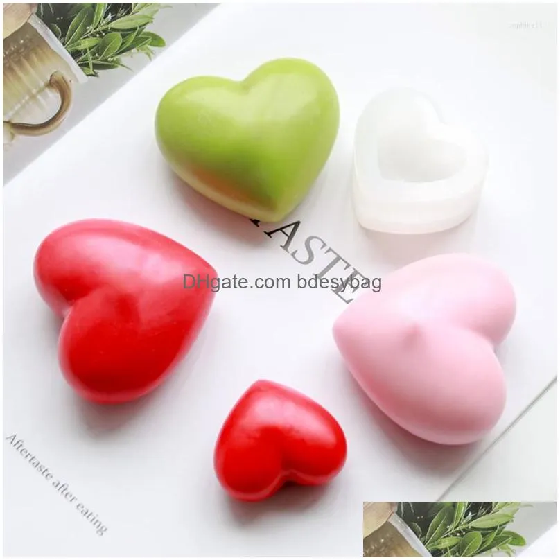Craft Tools Craft Tools 6 Cavities Valentine Heart Sile Soap Mold Diy Love Making Chocolate Baking Candle Gifts Supplies Home Drop Del Dhlpi