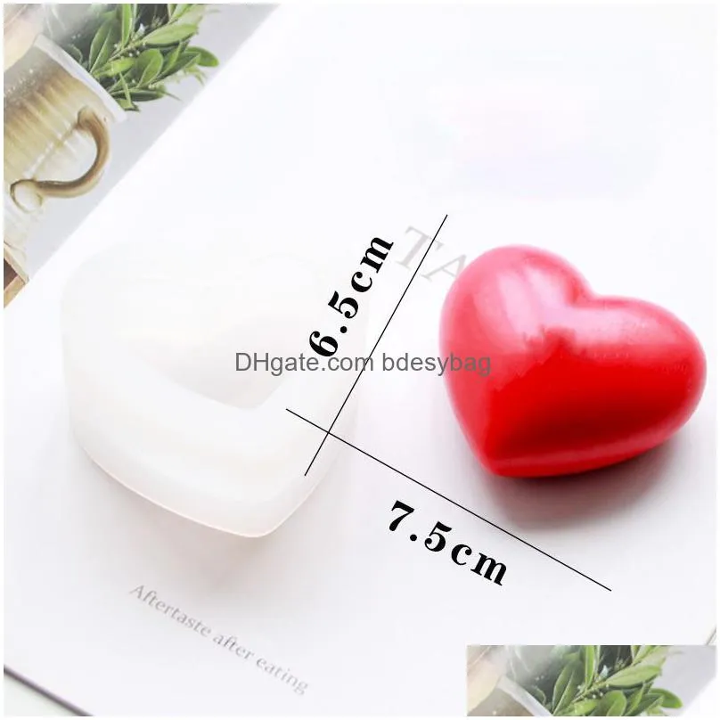 Craft Tools Craft Tools 6 Cavities Valentine Heart Sile Soap Mold Diy Love Making Chocolate Baking Candle Gifts Supplies Home Drop Del Dhlpi